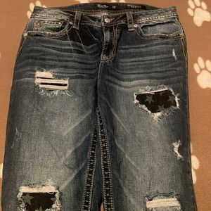 Miss me Heaven size 33 star jeans worn once